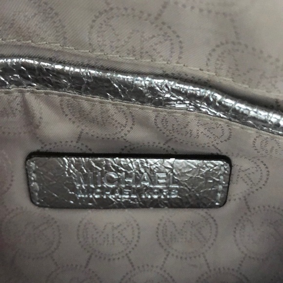Michael Kors silver crossbody purse - Picture 3 of 4